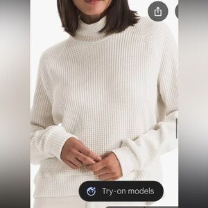 sans souci lightweight beach Cowlneck- medium / made in USA